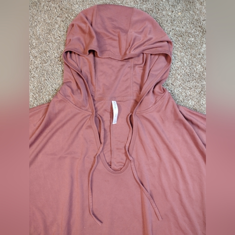 Fabletics Mauve Oversized Hooded Pullover 1X - Picture 3 of 9
